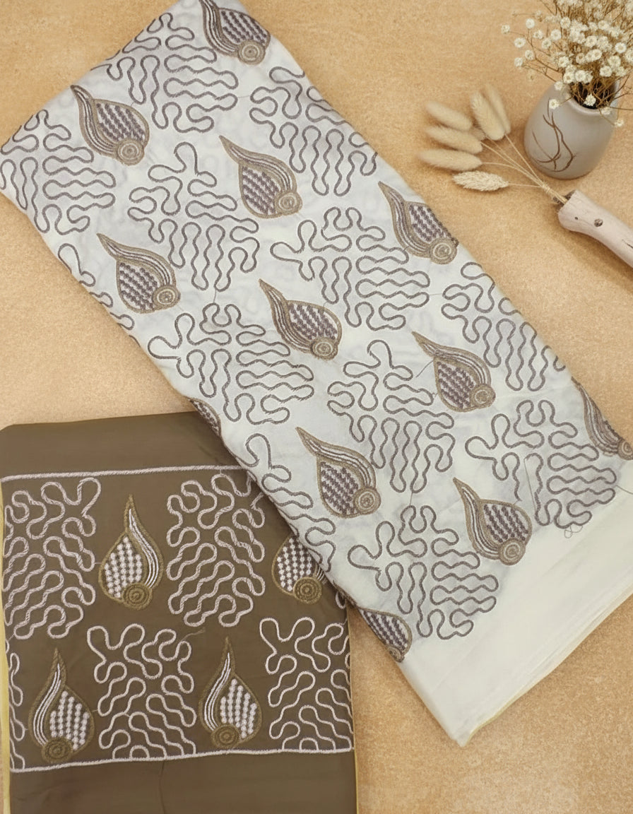 Fancy designer Cotton Pooja Jodi