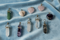 Curated Crystal Collection: Set of 10 Handcrafted Pendants