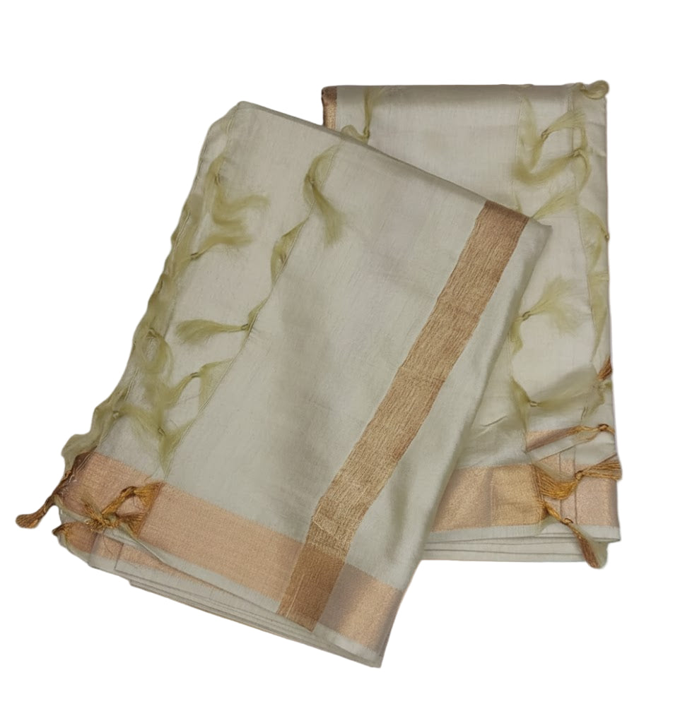 Pooja Jodi / Traditional dhoti khes - Pasmina Silk
