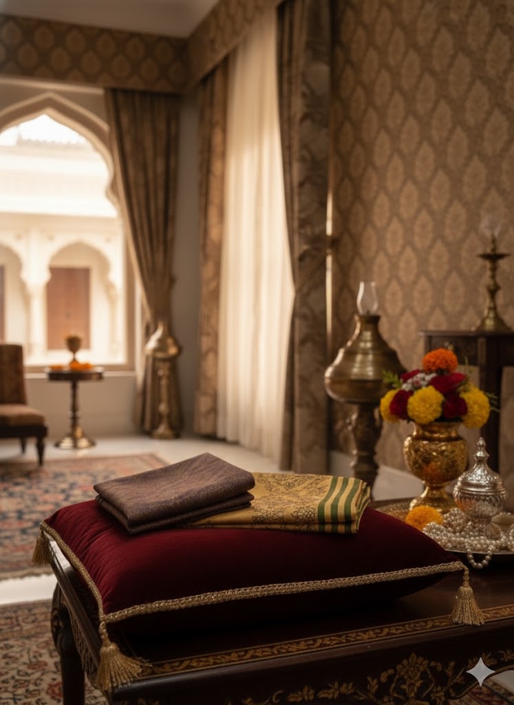 Luxurious Matka Silk Pooja Jodi