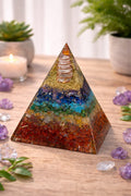 7 Chakra Orgonite Pyramid – Balance, Healing & Energy Alignment